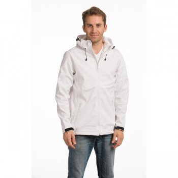 Jacket hooded softshell for him