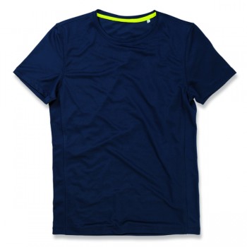 T-shirt set-in mesh active-dry ss